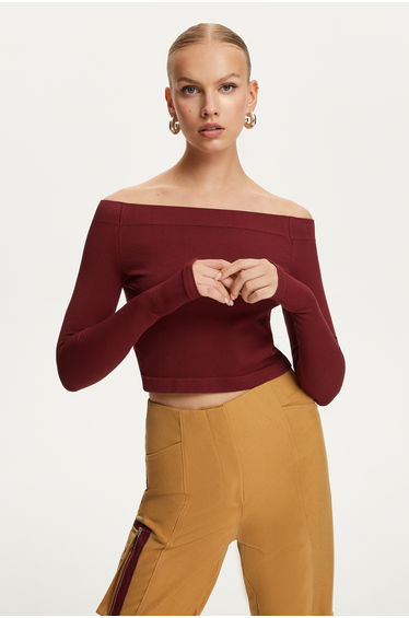 Metallic Jersey Top