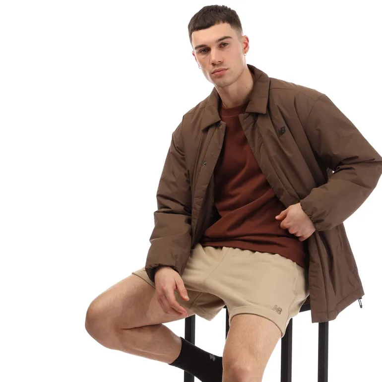 Men's New Balance Coaches Jacket in Brown - 3