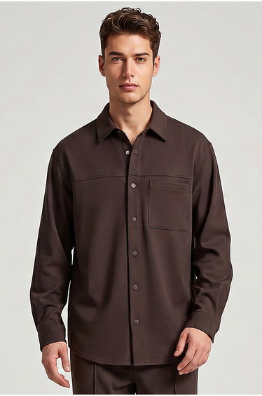 Long Sleeve Snap Button Shirt