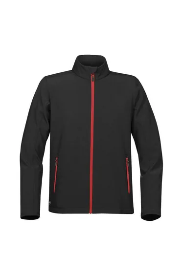 Stormtech Mens Orbiter Soft Shell Jacket - Black/Bright Red