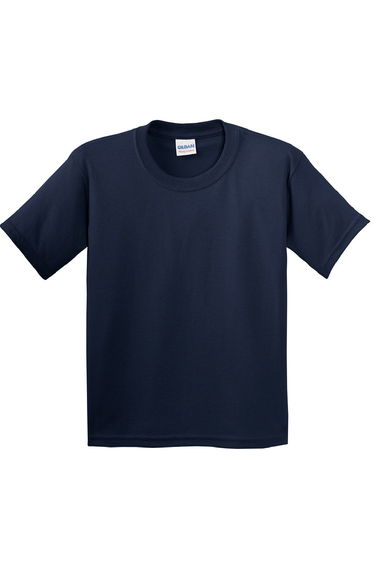 Gildan Childrens Unisex Heavy Cotton T-Shirt (Pack Of 2) - Navy
