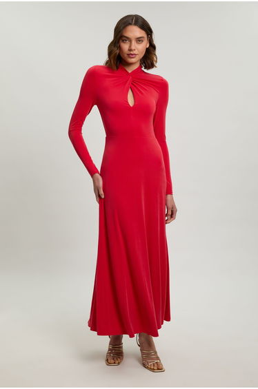 Long Sleeve Jersey Maxi Dress