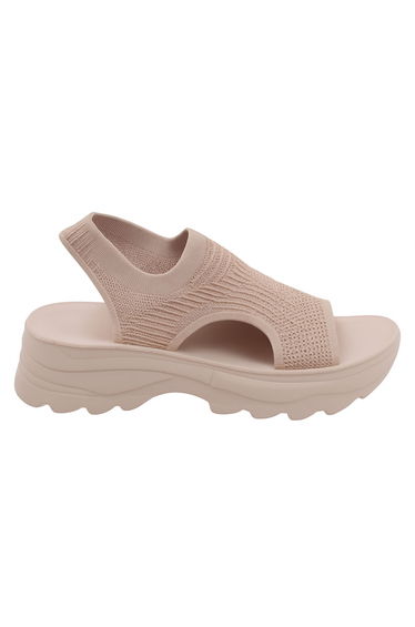 Lemonade Sparkly Stretch Sock Sandals Pink