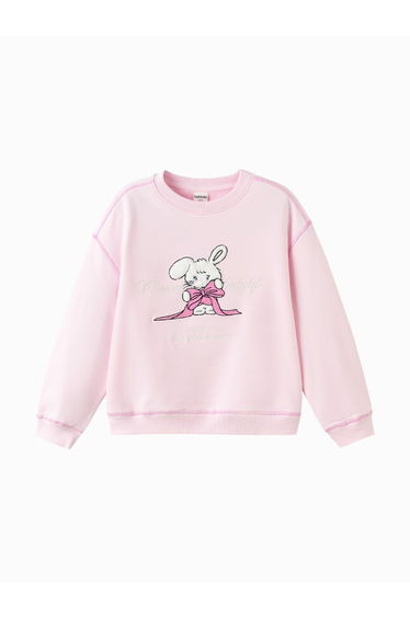 Girls' Casual Sweatshirt with Relaxed Fit