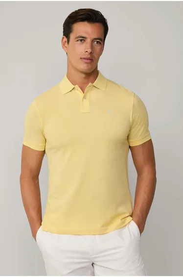 Slim Fit Logo Polo Yellow