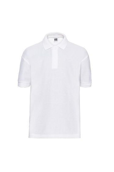 Russell Childrens/Kids Pique Polo Shirt - White