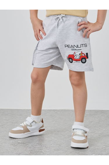 Printed Drawstring Shorts with Pocket Detail
