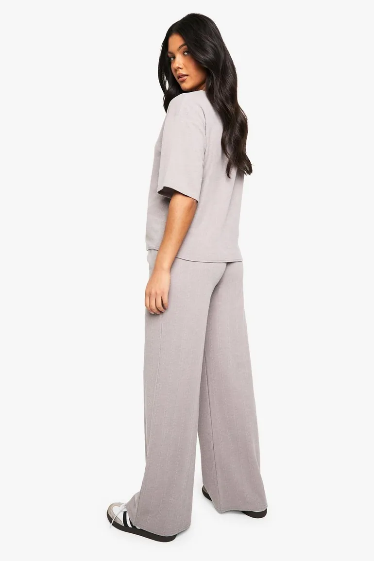 MATERNITY V NECK BUTTON DOWN LOOSE FIT CO-ORD - grey - 2