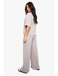 MATERNITY V NECK BUTTON DOWN LOOSE FIT CO-ORD - grey - 2