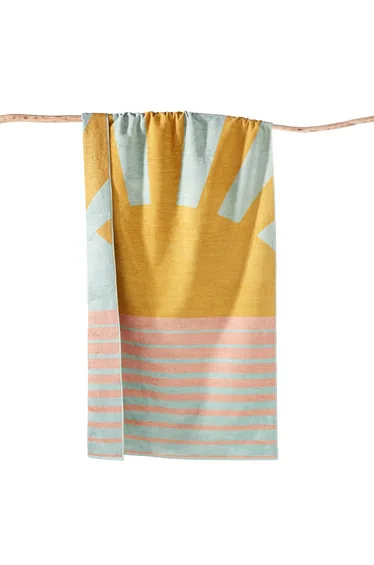 Listrado Graphic Velour Terry Beach Towel