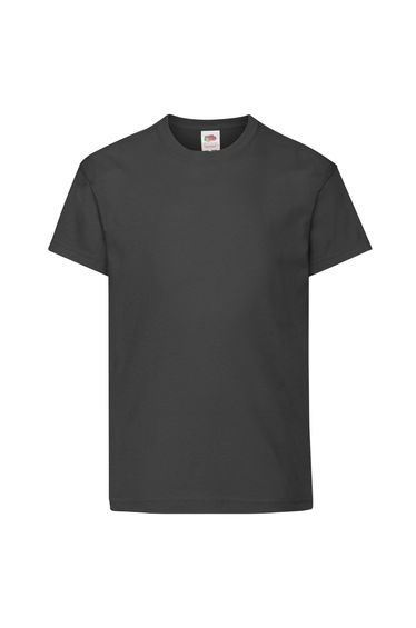 Fruit Of The Loom Childrens/Kids Original Short Sleeve T-Shirt - Black