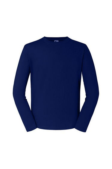 Russell Mens Classic Long-Sleeved T-Shirt - Navy