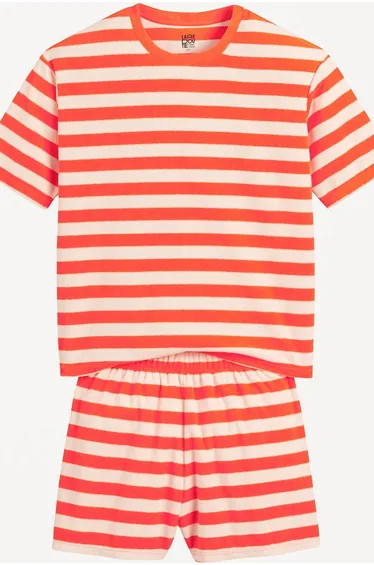 Striped Towelling Pyjama Shorts