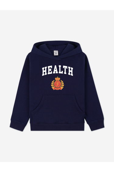Sporty & Rich Kids NY Health Crest Hoodie in Navy