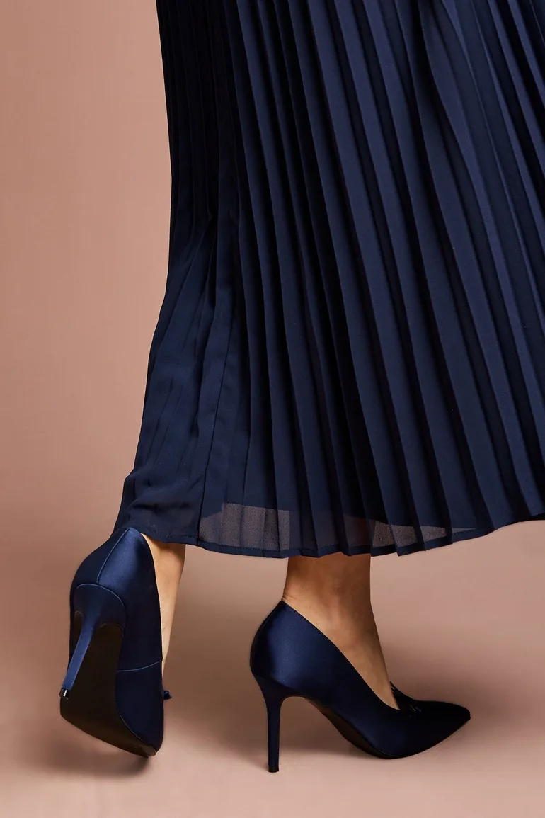 حذاء كعب عالي كوست فاشن باللون الكحلي - 3