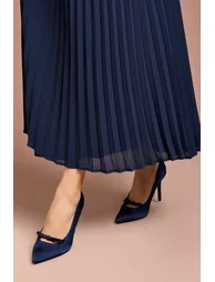 حذاء كعب عالي كوست فاشن باللون الكحلي