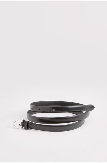 Ck Buckle 15Mm Fixed Belt Black/Shiny Nickel