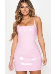 Pink Bodycon Mini Party Dress