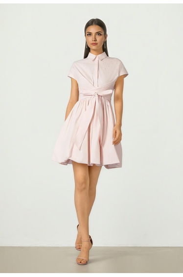 Belted Shirt Dress