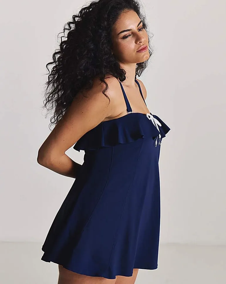 Magisculpt Ruffle Bandeau Swimdress - 4