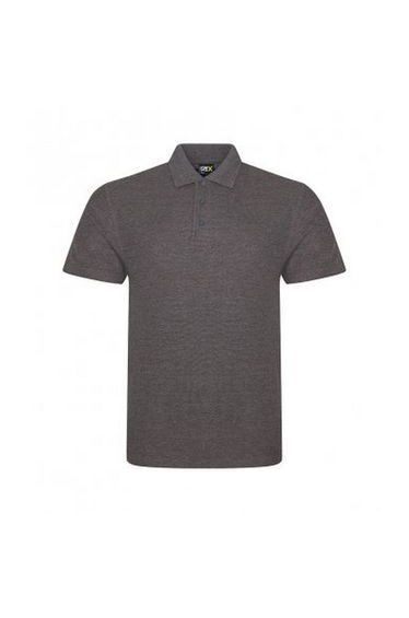 PRO RTX Mens Pro Pique Polo Shirt - Charcoal