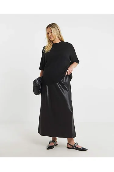 Simply Be Satin Maxi Skirt