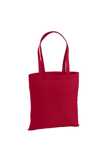 Westford Mill Premium Cotton Tote Bag - Classic Red