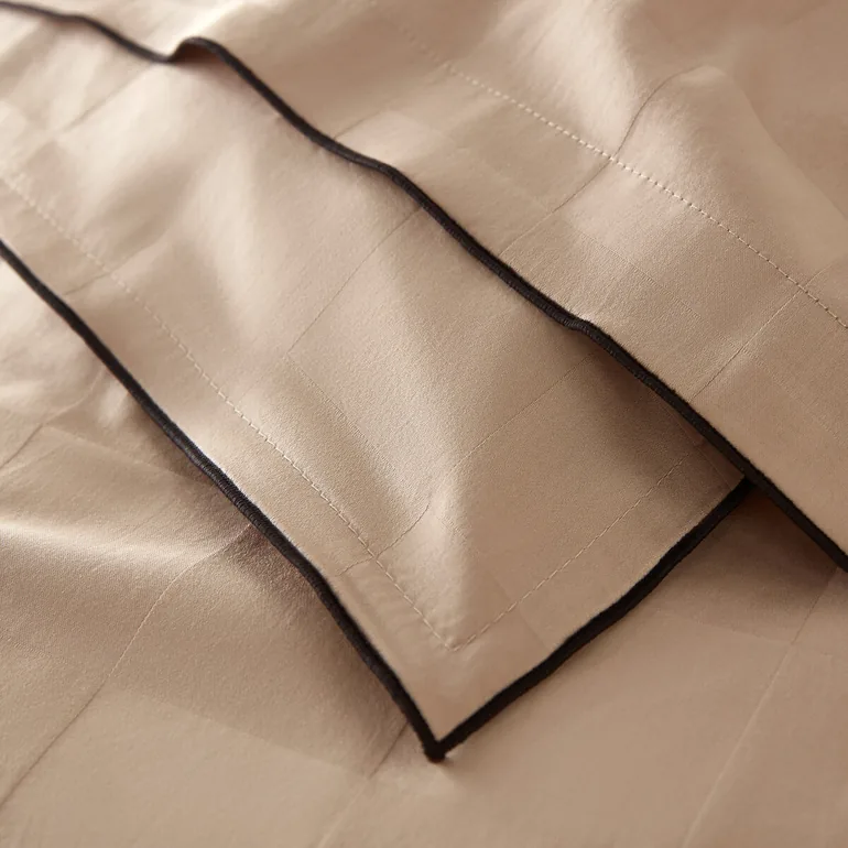 Victor Checkerboard 100% Washed Cotton Satin 300 Thread Count Pillowcase - 6