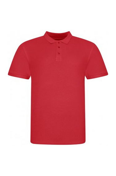 Awdis Mens Piqu Cotton Short-Sleeved Polo Shirt - Fire