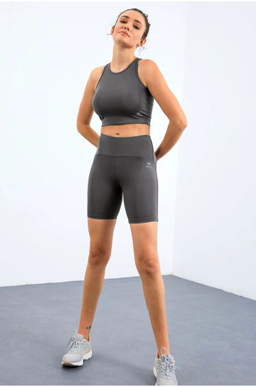 TOMMY Sleeveless Slim-fit Active Set With Cycling Shorts