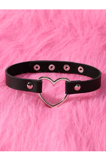 Black Heart Choker Necklace