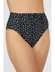 Gorgeous Spot High Waist Bikini Bottom - mono - 1