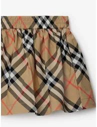 Baby Girls Check Kelsey Skirt in Beige - 3