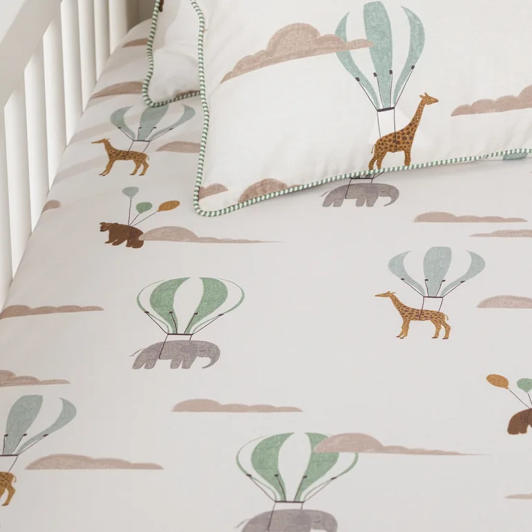 Aubin Baby's Fitted Sheet in 20% Recycled Cotton - 2