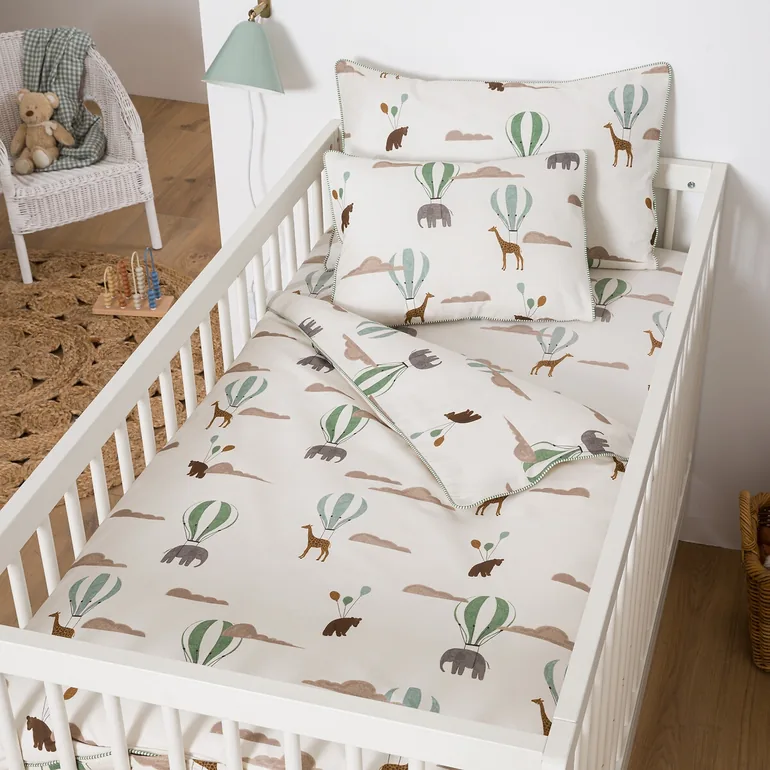 Aubin Baby's Fitted Sheet in 20% Recycled Cotton - 1