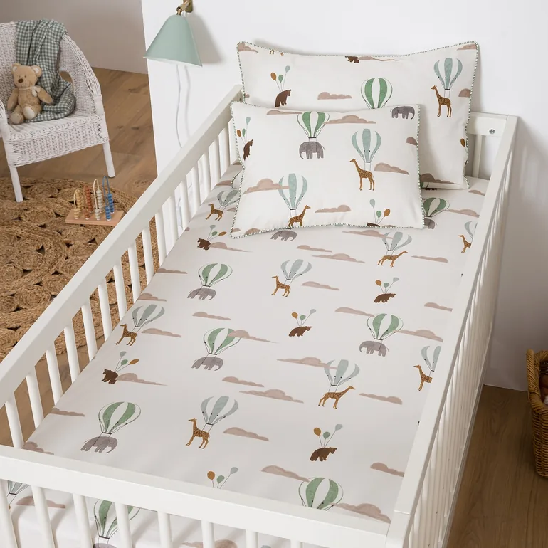 Aubin Baby's Fitted Sheet in 20% Recycled Cotton