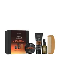 Scottish Fine Soaps Thistle & Black Pepper Complete Beard Care Kit