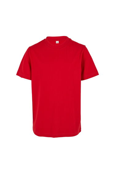 Build Your Brand Childrens/Kids Basic Organic T-Shirt - City Red