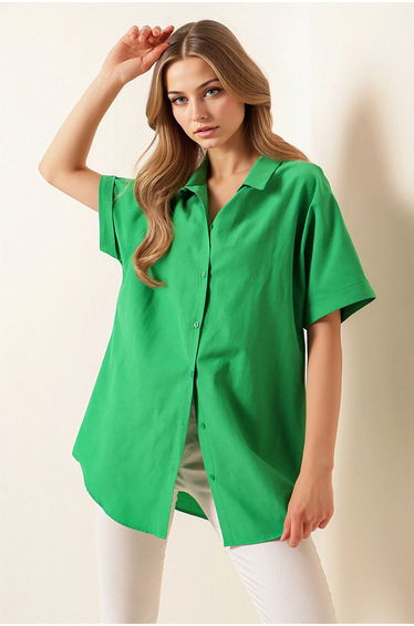 BDART Button-Up Poplin Shirt with Shirt Collar