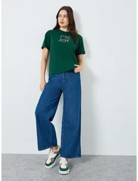 Women Grey Slogan Print T-Shirt