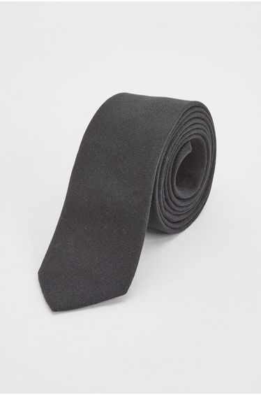 Black Linen Tie