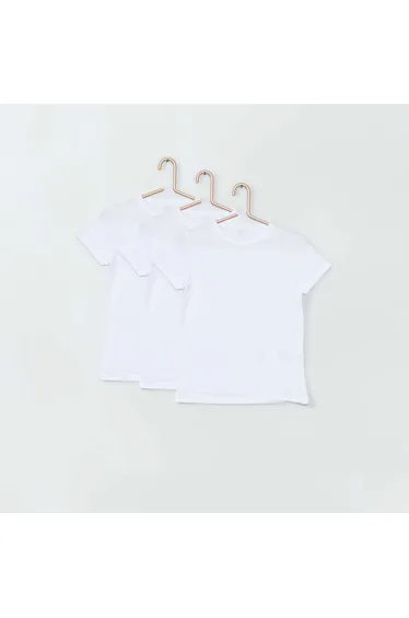 Pack of 3 eco-design T-shirt white