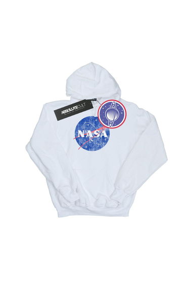 NASA Mens Insignia Logo Hoodie - White