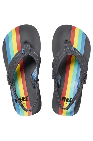 Reef Little Ahi Kids Boys Summer Beach Holiday Pool Slip On Flip Flops Sandals