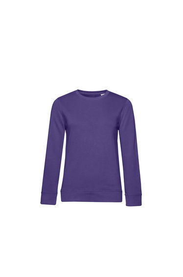 B&C Womens/Ladies Organic Sweatshirt - Radiant Purple