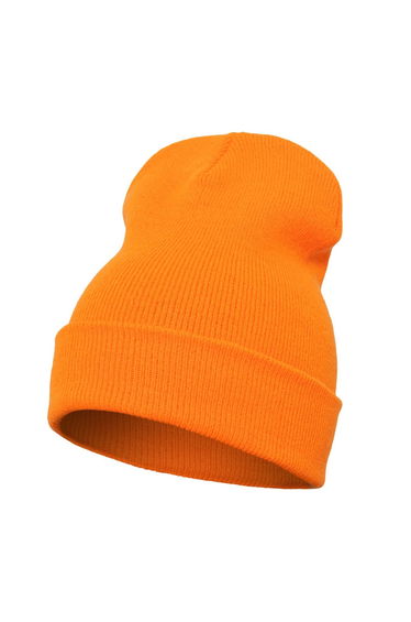 Yupoong Flexfit Unisex Heavyweight Long Beanie Winter Hat - Blaze Orange