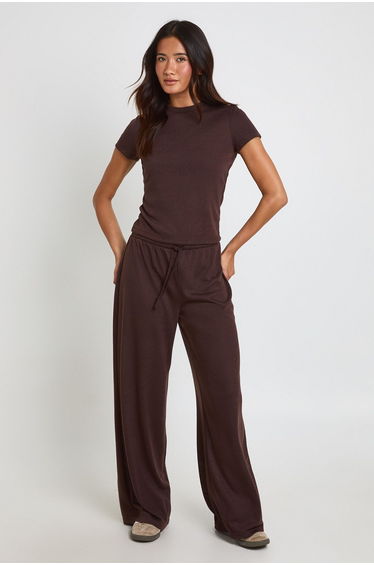 Slub Baby Tee - chocolate