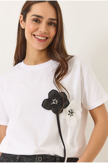 LUCCI Flowering Print Short Sleeve T-Shirt