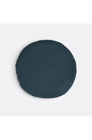 وسادة مقعد مخمل دائرية محشية