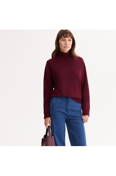 Fine Knit Pure Wool Turtleneck Jumper/Sweater